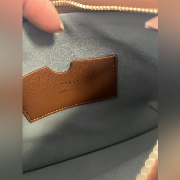 SENREVE Poema | Tan Convertible Bag Clutch | Vegan Leather And Suede | NWT - Picture 10 of 11